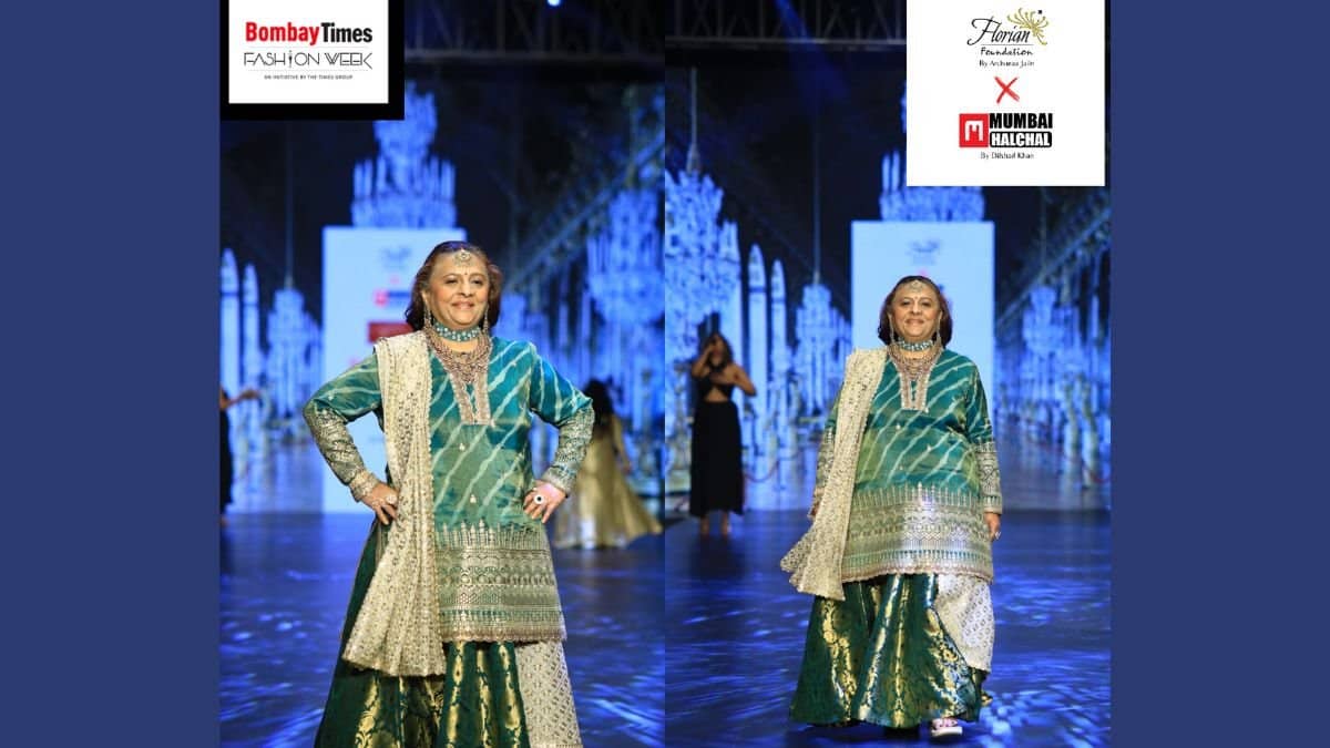 Manju Lodha Walked the Ramp for Florian Foundation by Archunaa Jaiin and Mumbai Halchal by Dilshad Khan Supporting the Cause of Humanity