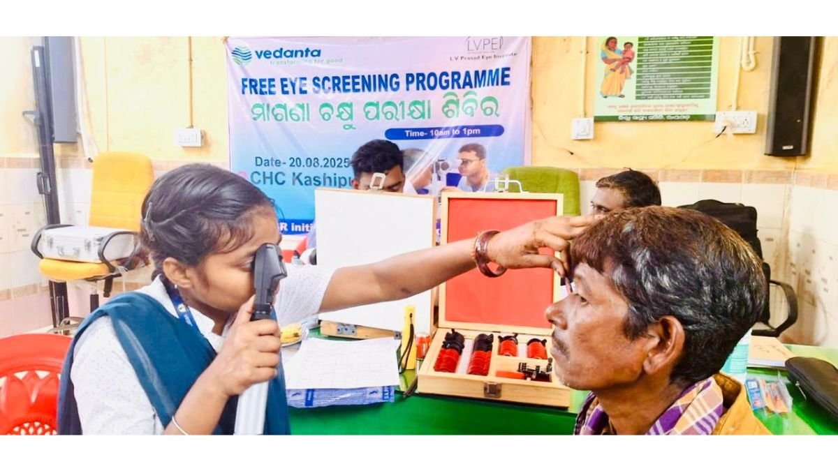 Vedanta Aluminium Conducts Free Eye Screening Camp in Rayagada